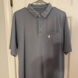 Grey, johnnie-o performance polo, size medium